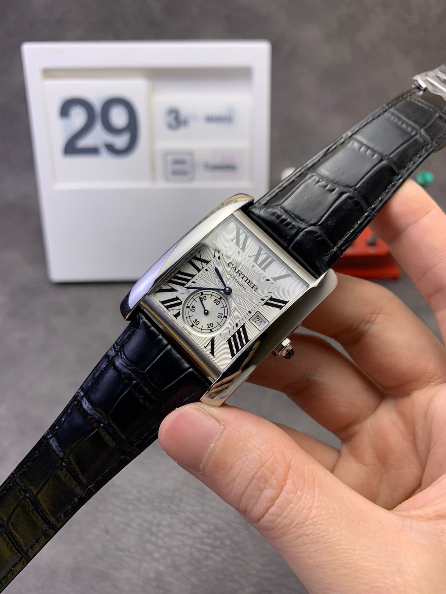 Cartier Tank Louis Cartier - Silver Roman Numeral Dial