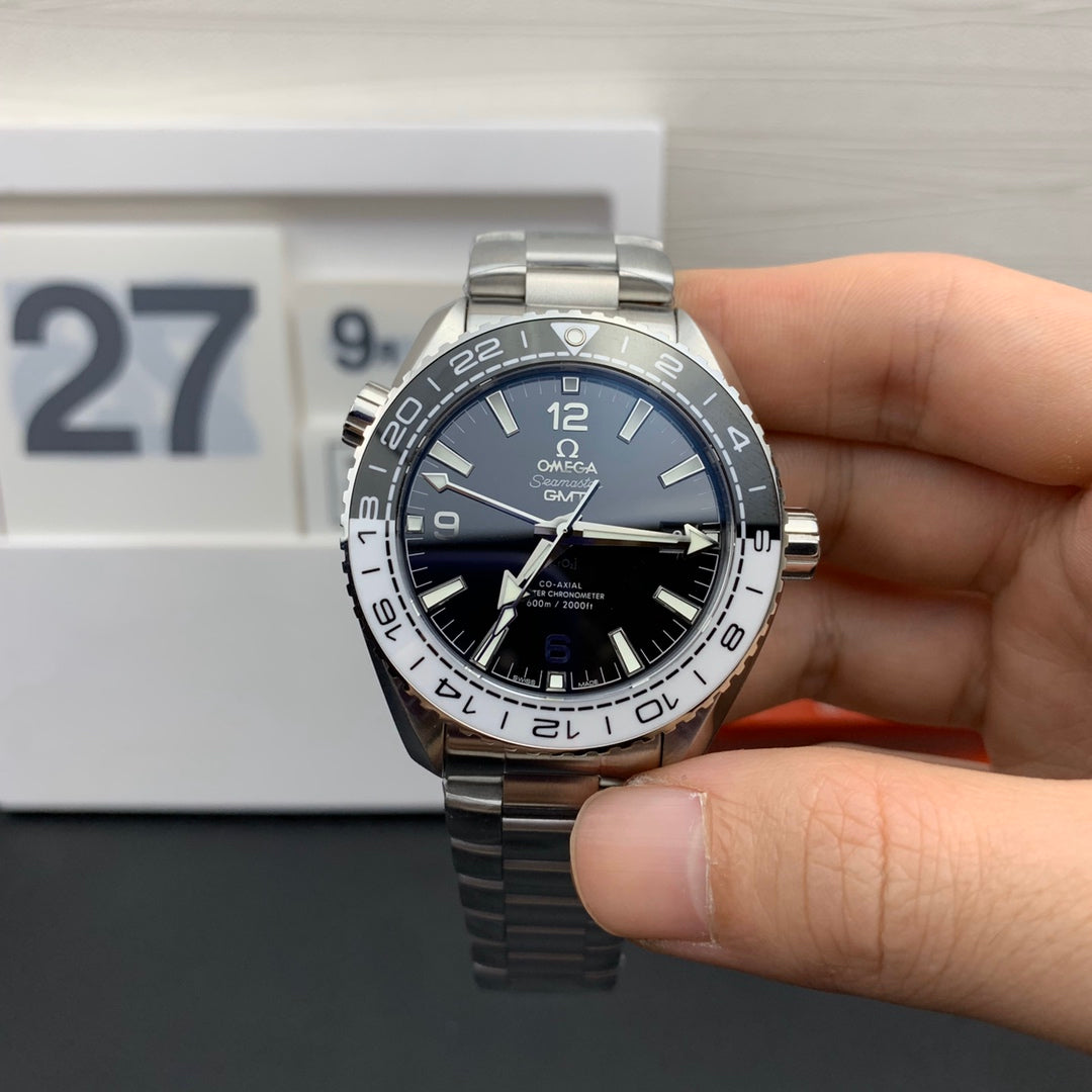 Omega Seamaster Planet Ocean GMT Black and White