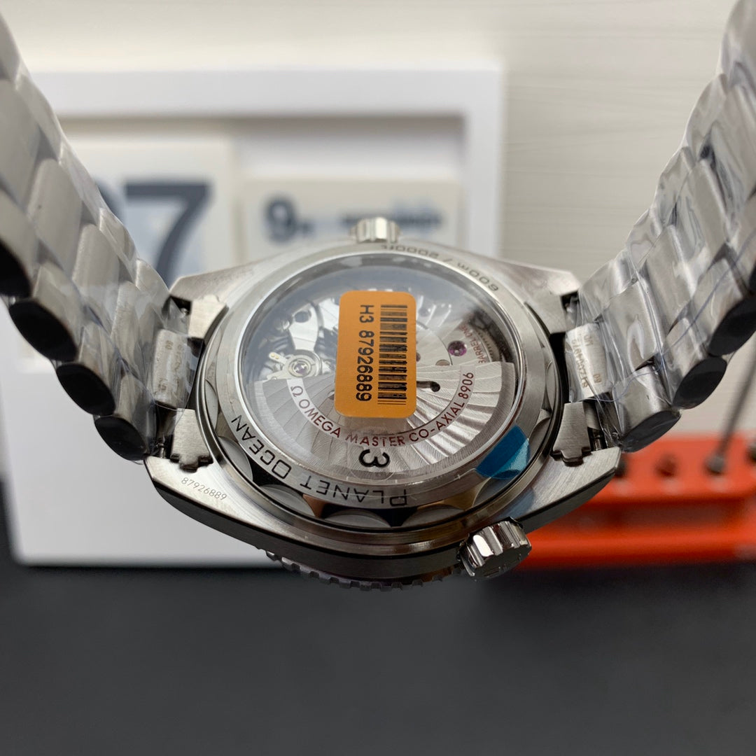 Omega Seamaster Planet Ocean GMT Black and White