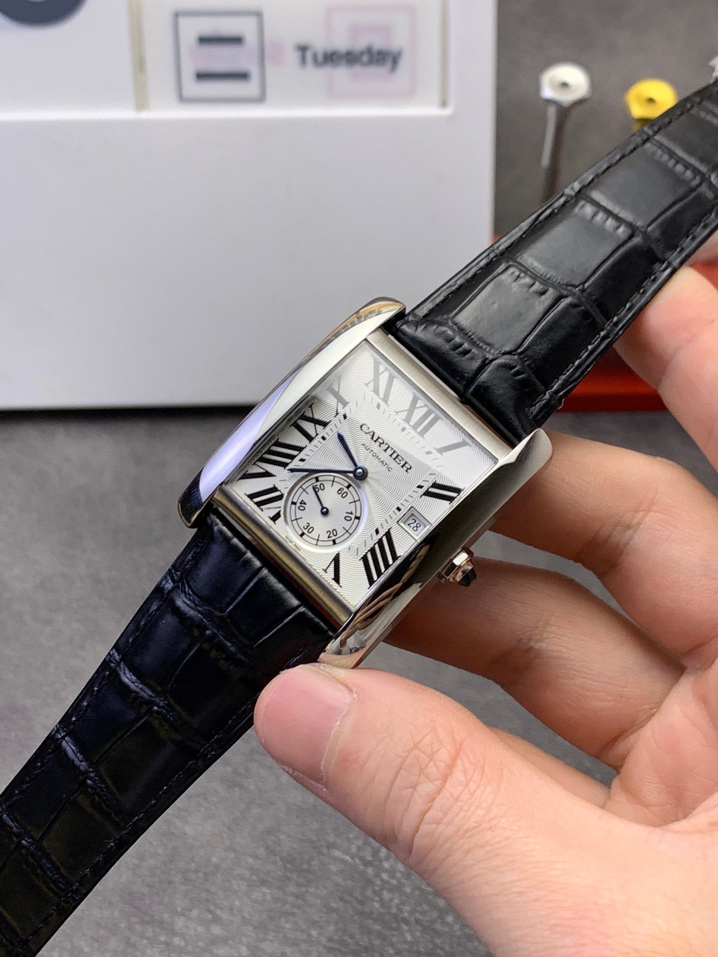 Cartier Tank Louis Cartier - Silver Roman Numeral Dial